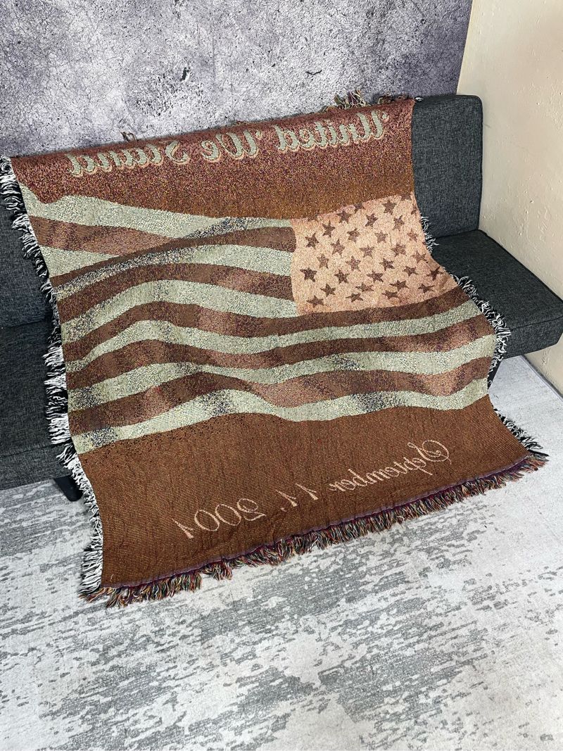 United we stand american flag blanket, foto 6