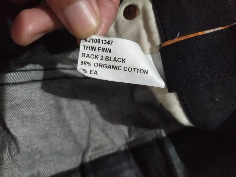 Celana denim nudie black coated, foto 5