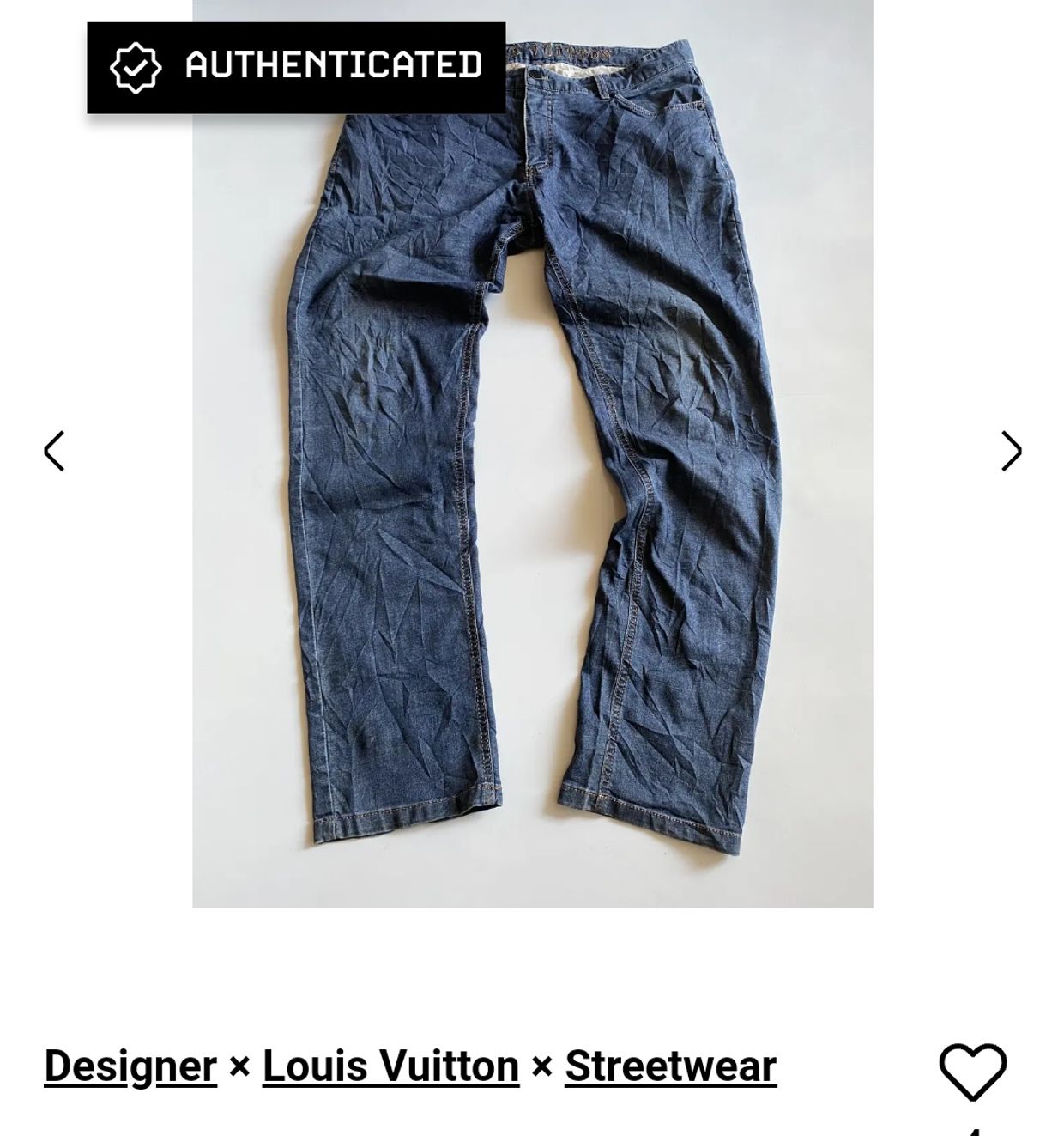 Louis Vuitton Luxury Jeans Pria blue, foto 2