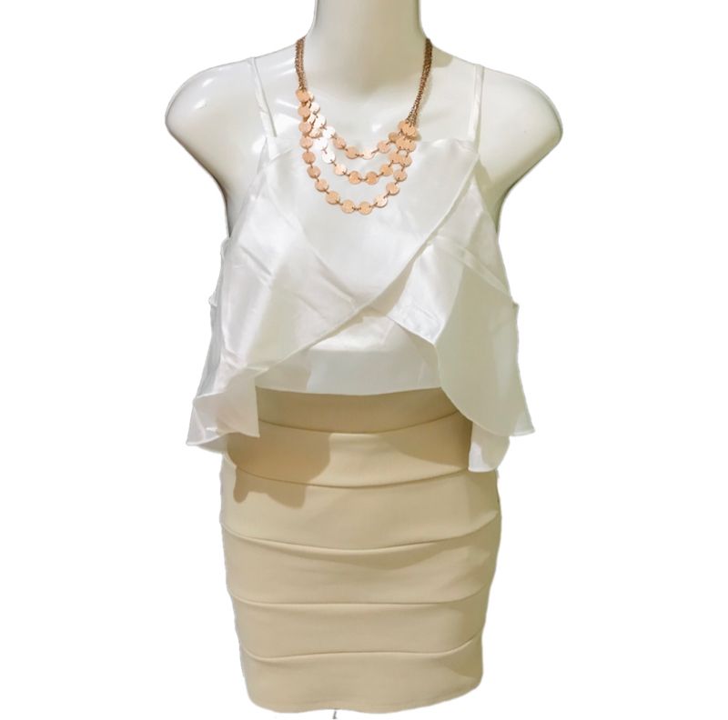 PRELOVED ROK BODYCON CREAM NUDE, foto 3
