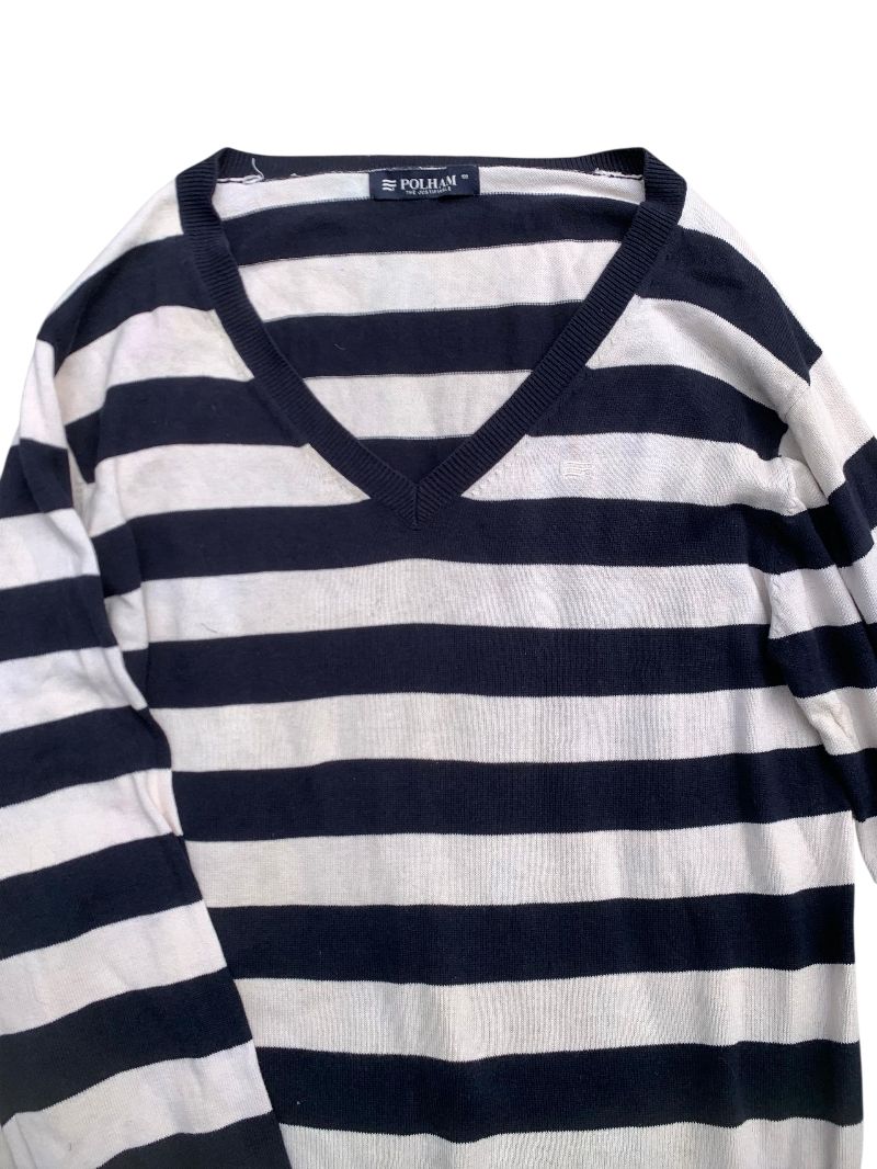 stripe cardigan/crewneck/sweter polham, foto 2