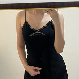 black rhinestone tanktop