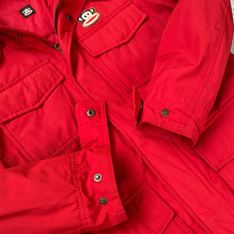 Jacket parka winter goose down paul frank merah gorpcore, foto 3