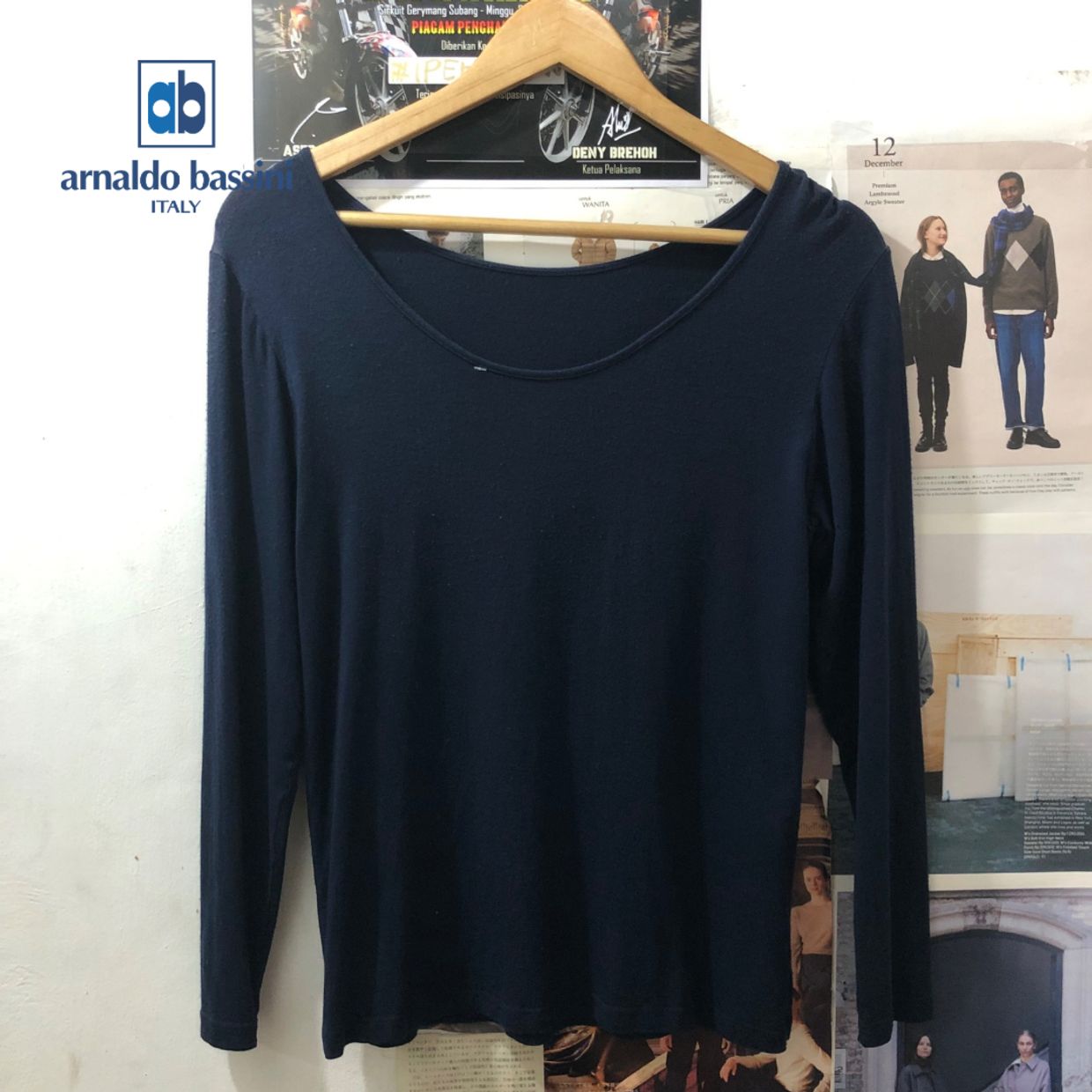 Arnaldo Basini Casual T-shirt Wanita navy