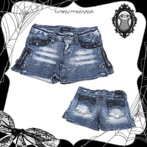 Y2K Gyaru Short Denim