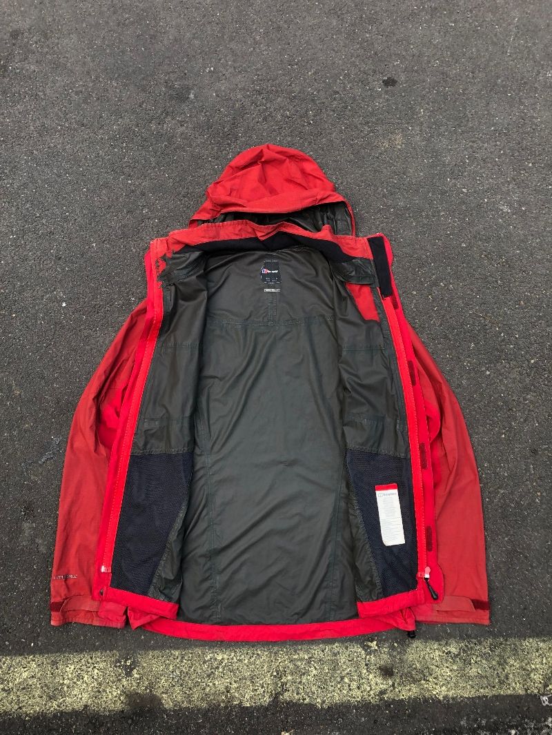 Berghaus jacket jaket outdoor merah, foto 3