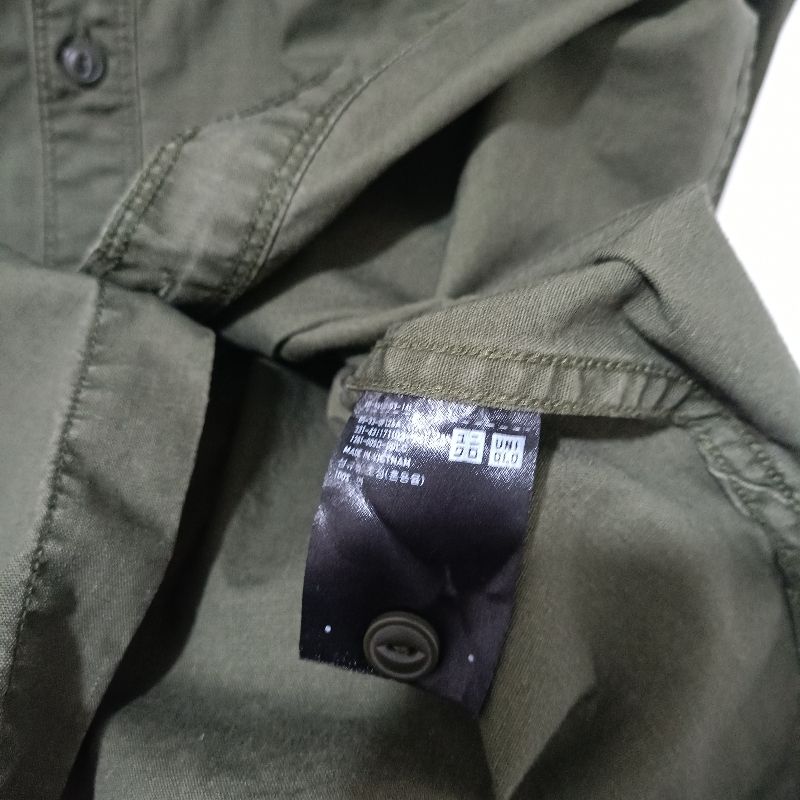 Kemeja Army Uniqlo, foto 4
