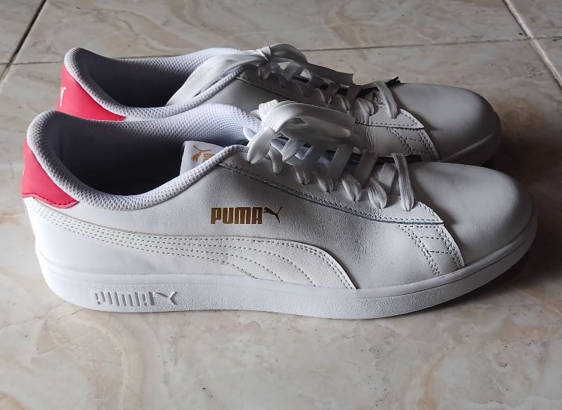 Sepatu Puma smash v2 white, foto 3