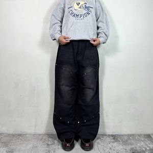 FLARE JEANS BUTTON BLACK WASHED •
