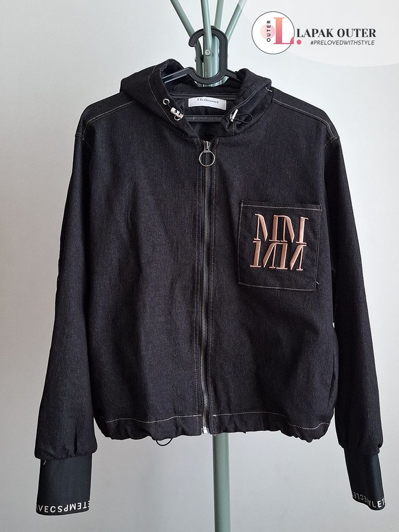 HOODIE DENIM JACKET - HOLIAMI SAND  (Original), foto 7