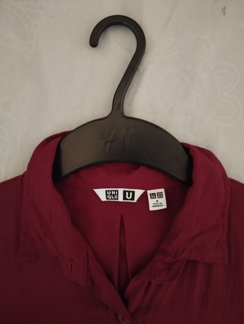 kemeja lengan pendek uniqlo, foto 2