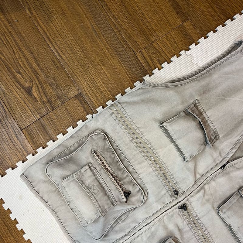 Tactical Vest Multipocket Canvass Grey, foto 6