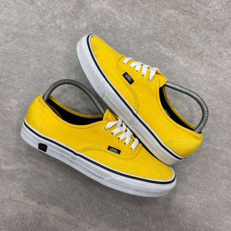 Rare Vans Authentic Yellow waffle code GSI Original Preloved