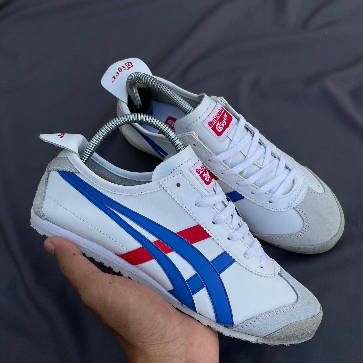 Onitsuka Tiger Indie Casual Sneakers Wanita white blue