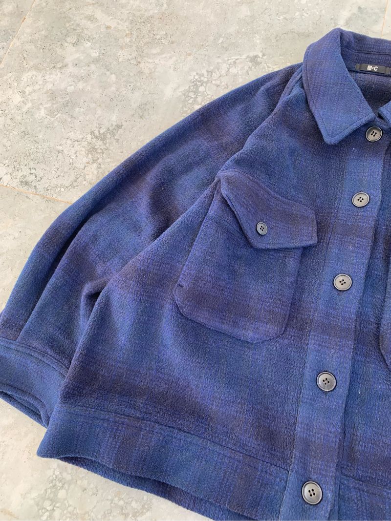 Uniqlo C Plaid Navy Big Pocket Jacket, foto 4