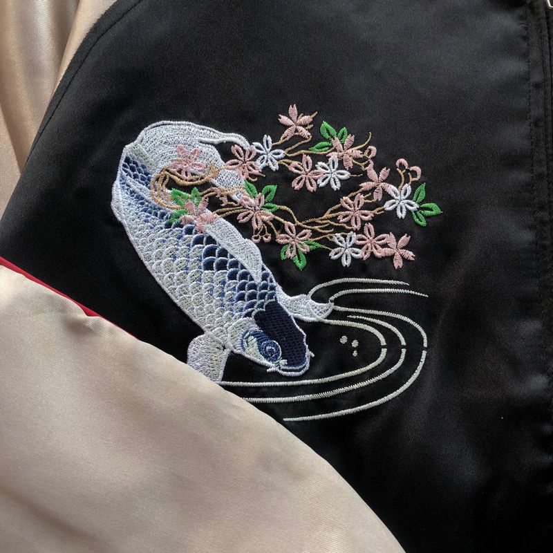 JAPANESE TRADITIONAL Sukajan Koi Jacket, foto 4