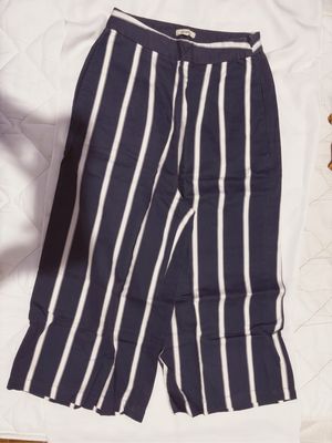 et cetera strpes blue pants