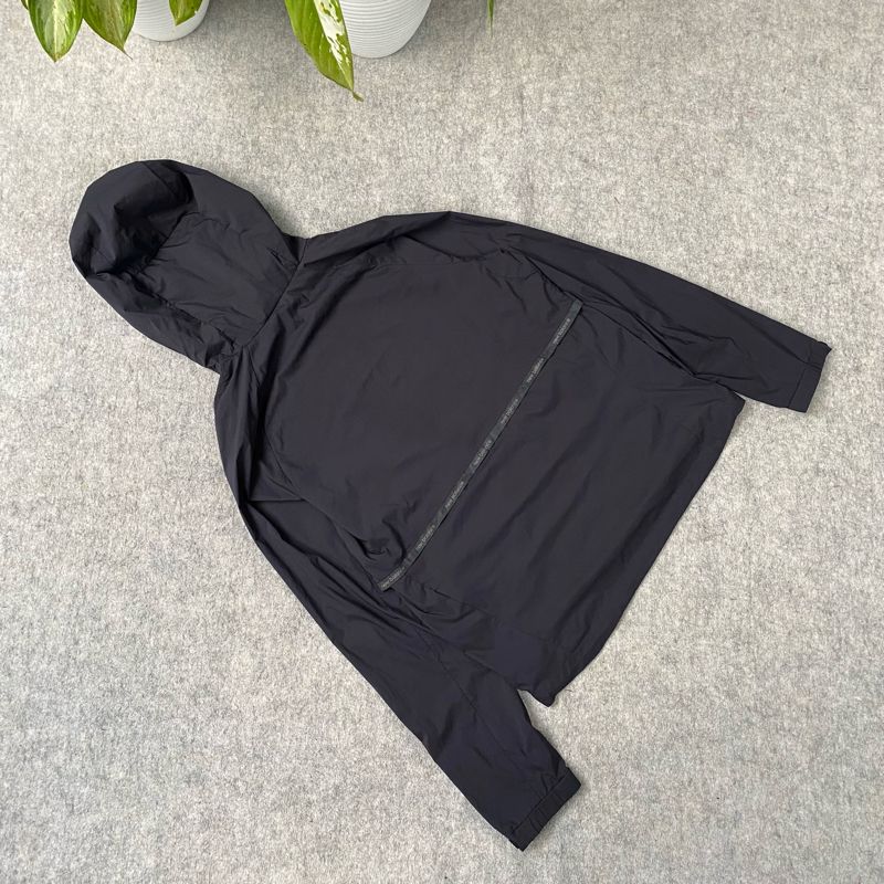 Jacket lightweight bew balance hitam super cakep packable, foto 6