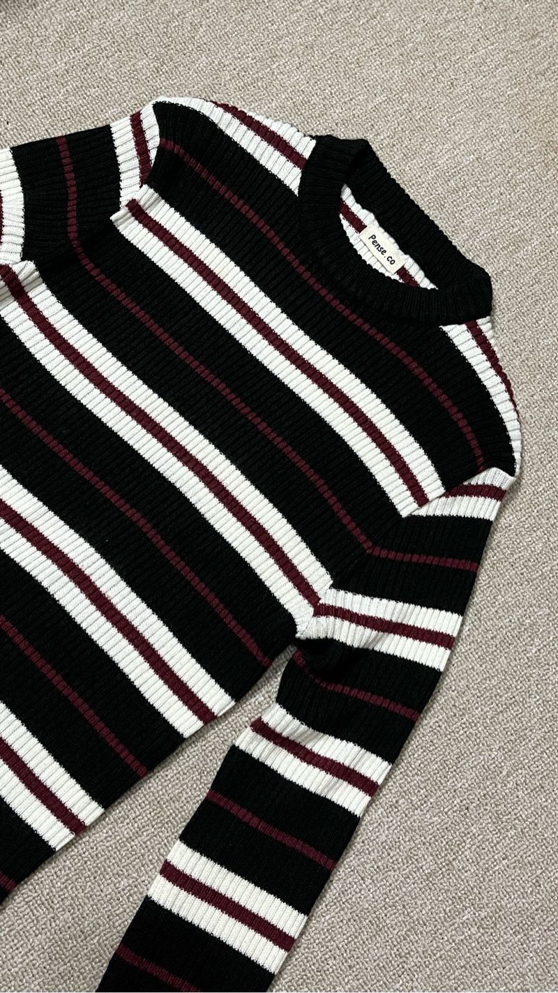 Sweater rajut stripe, foto 2