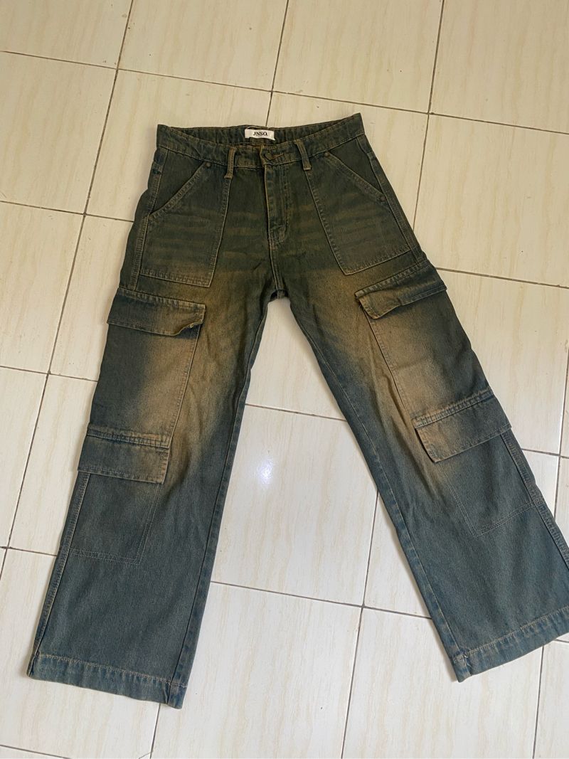 PSYCHO JINISO Highwaist Cargo,Baggy, foto 2