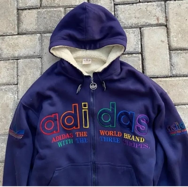 ADIDAS DESCENTE BACK BOAR RAINBOW ZIP HOODIE, foto 2