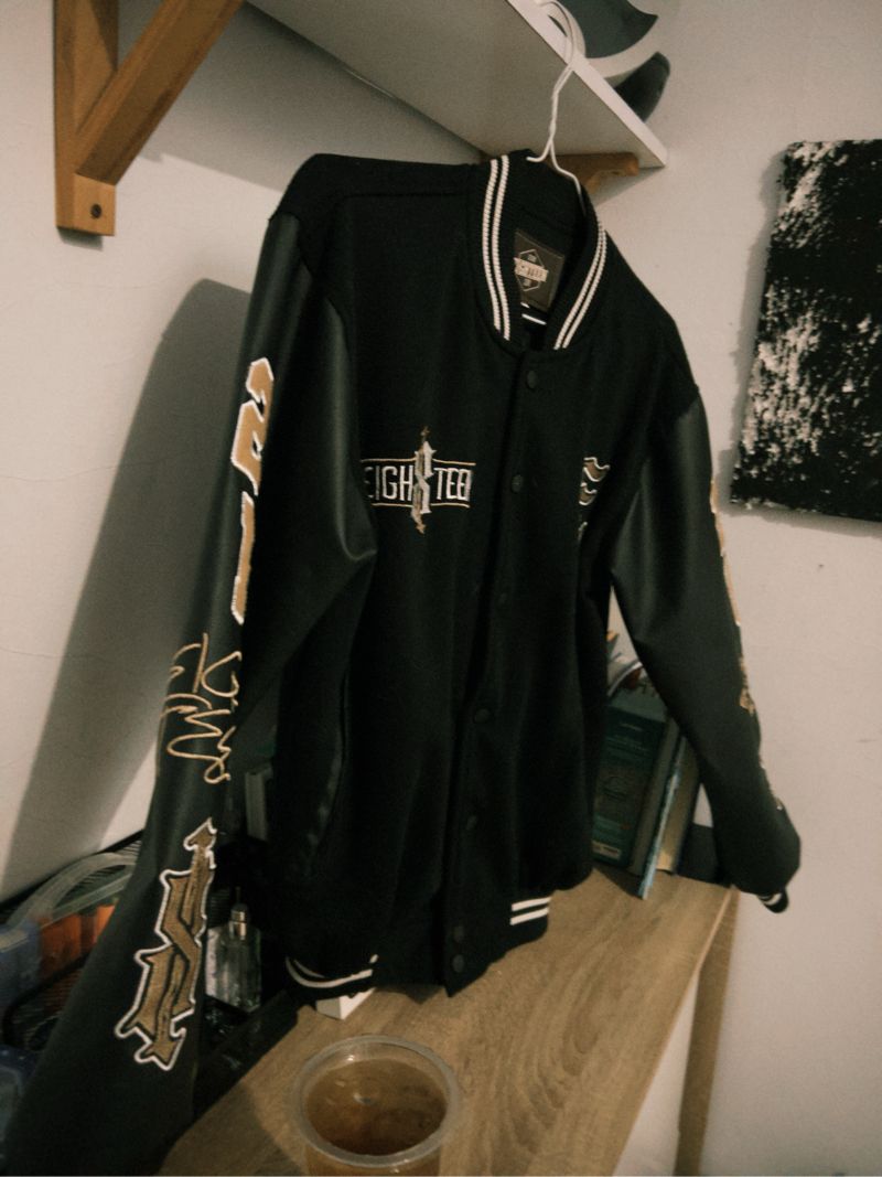 jaket varsity black brand new, foto 2