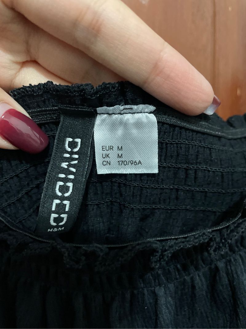 H&M Sabrina Black Top, foto 4