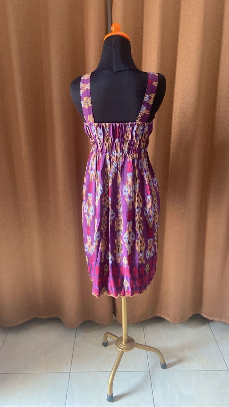 Dress batik ungu, foto 2
