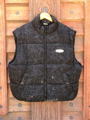 No Fear x H&M Puffer Vest Jacket All Over Graphic Print