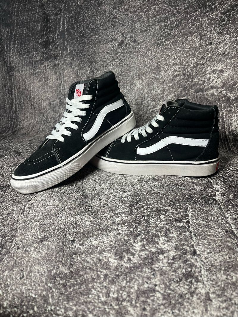 Vans sk8hi Black white, foto 2