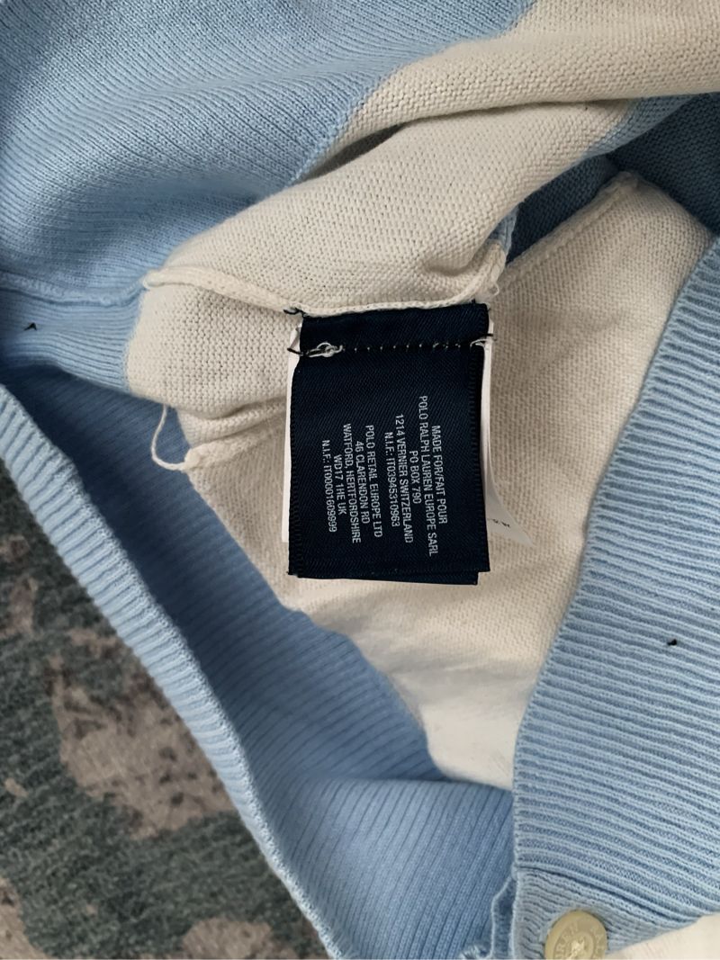 Cardingan salur raplh lauren, foto 4