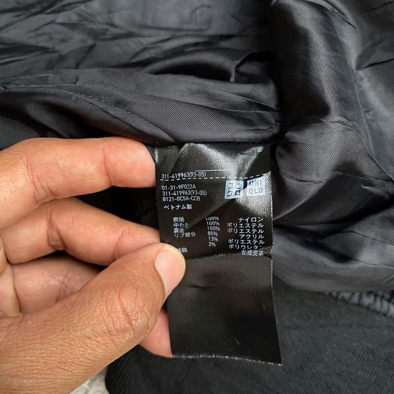 Uniqlo MEN Blouson Flight Bomber Jacket 45 Black, foto 6