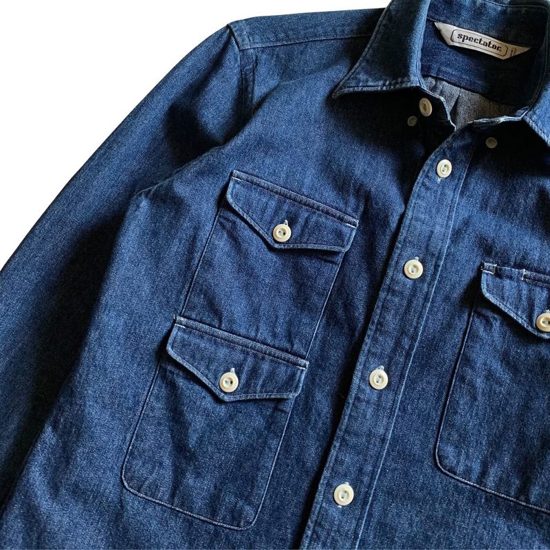 Spectator Utility Work Shirt Elbow Leather Patch, foto 3