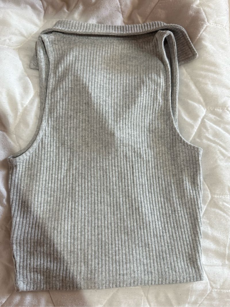 Cotton On Knit Collared V-Neck Tank Top, foto 4
