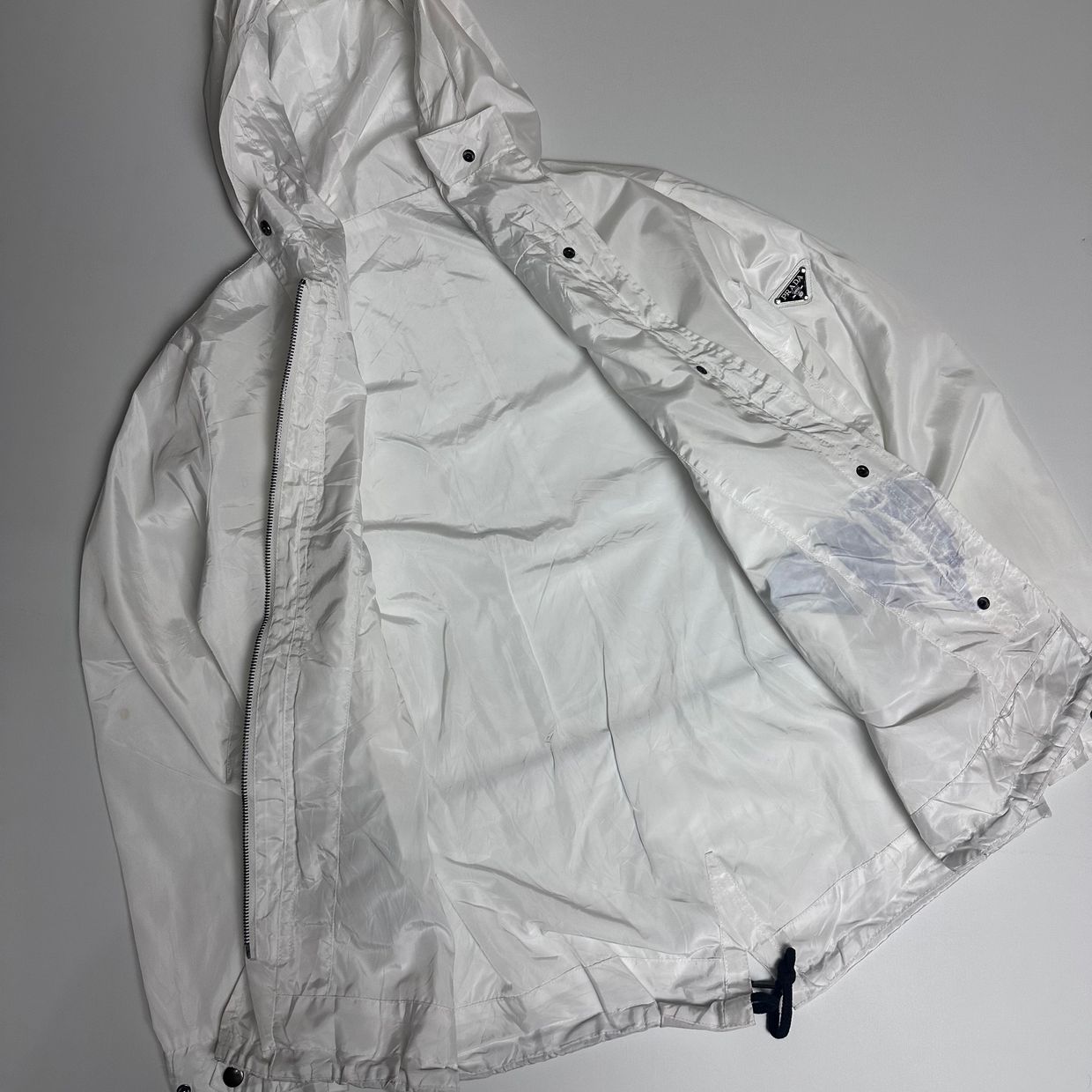 Prada Luxury Avant Garde Track jacket Pria white, foto 7