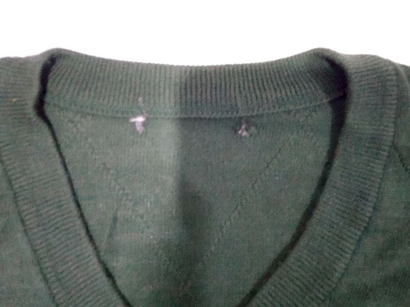 Dark Green V-Neck Sweater, foto 4