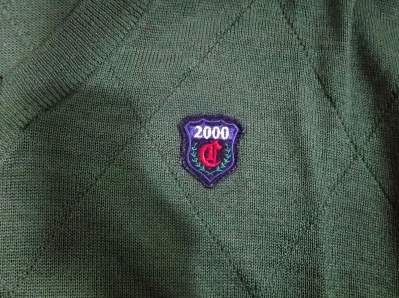 Dark Green V-Neck Sweater, foto 2