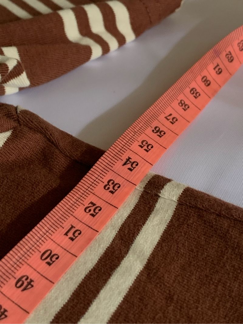 Brown stripe tee by SPAO, foto 7