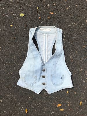 Women korean denim vest