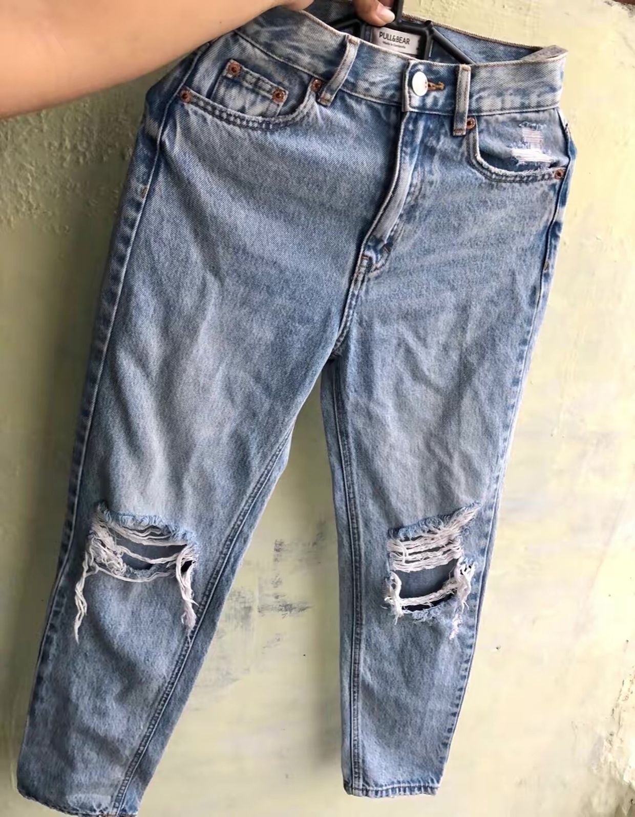 Pull & Bear Biker Wanita blue