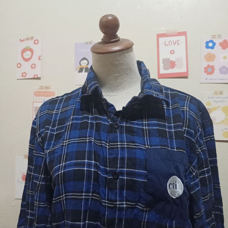 Kemeja kotak kotak biru, foto 2