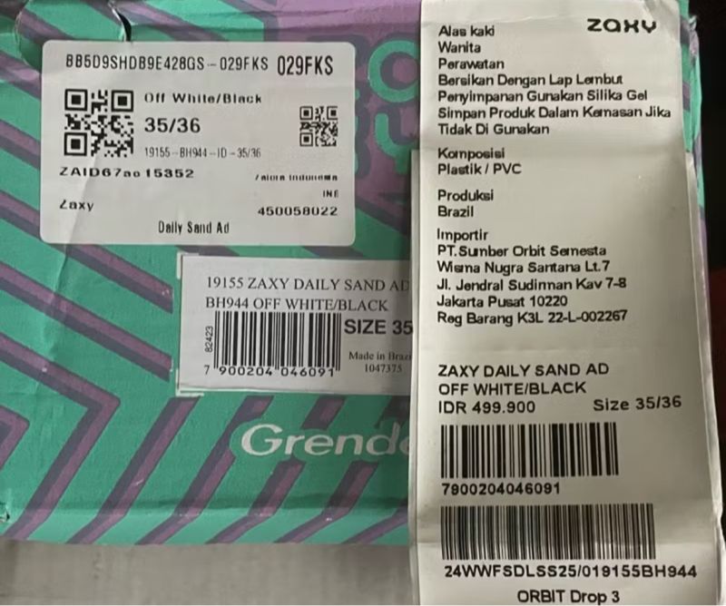 Sepatu sandal Zaxy size 36, foto 2