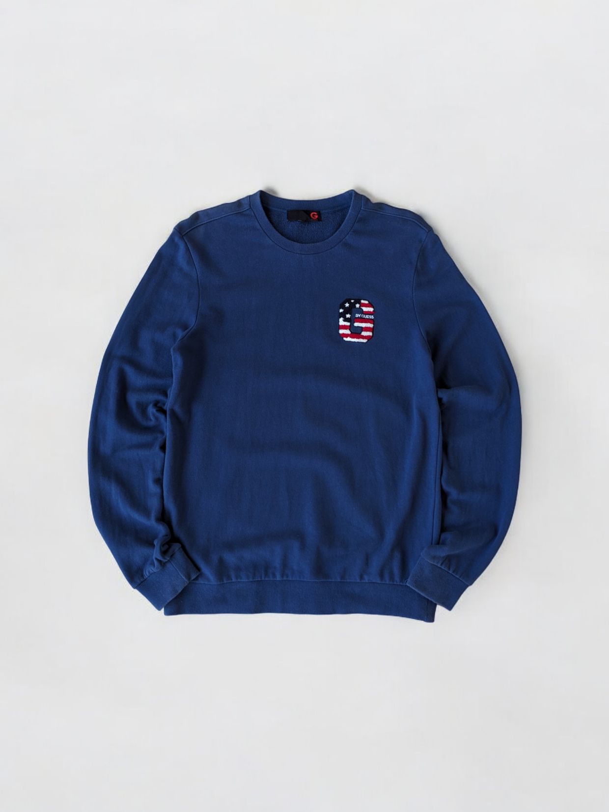 Guess Streetwear Casual Sweatshirt Pria navy