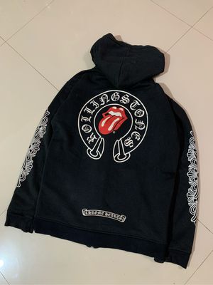 Chrome Hearts CH Zip Hoodie Rolling Stones Big Logo