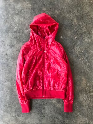 Hysteric Glamour H&T Glossy Red Windbreaker Hoodie - Y2K Sty