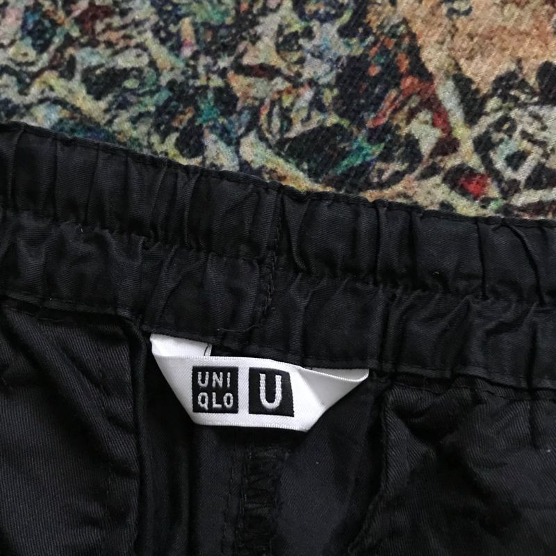 Parachute Cropped Pants Uniqlo U black, foto 7