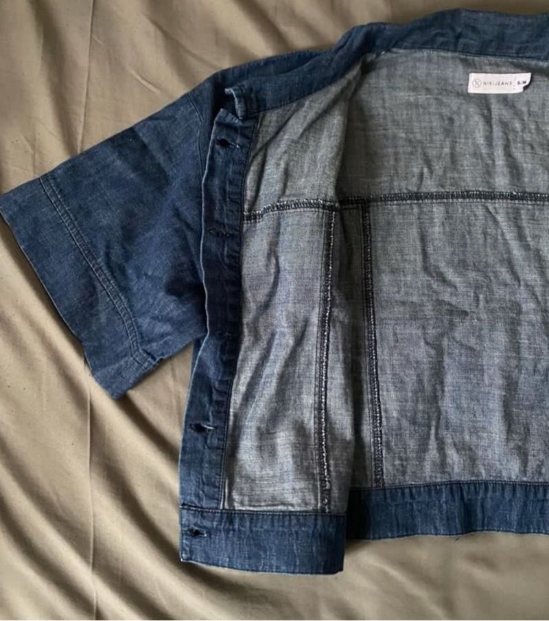 Crop denim top, foto 2