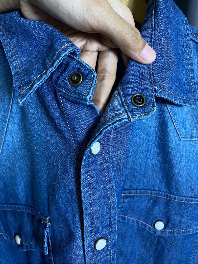 Kemeja Design United Denim Longsleeve, foto 4