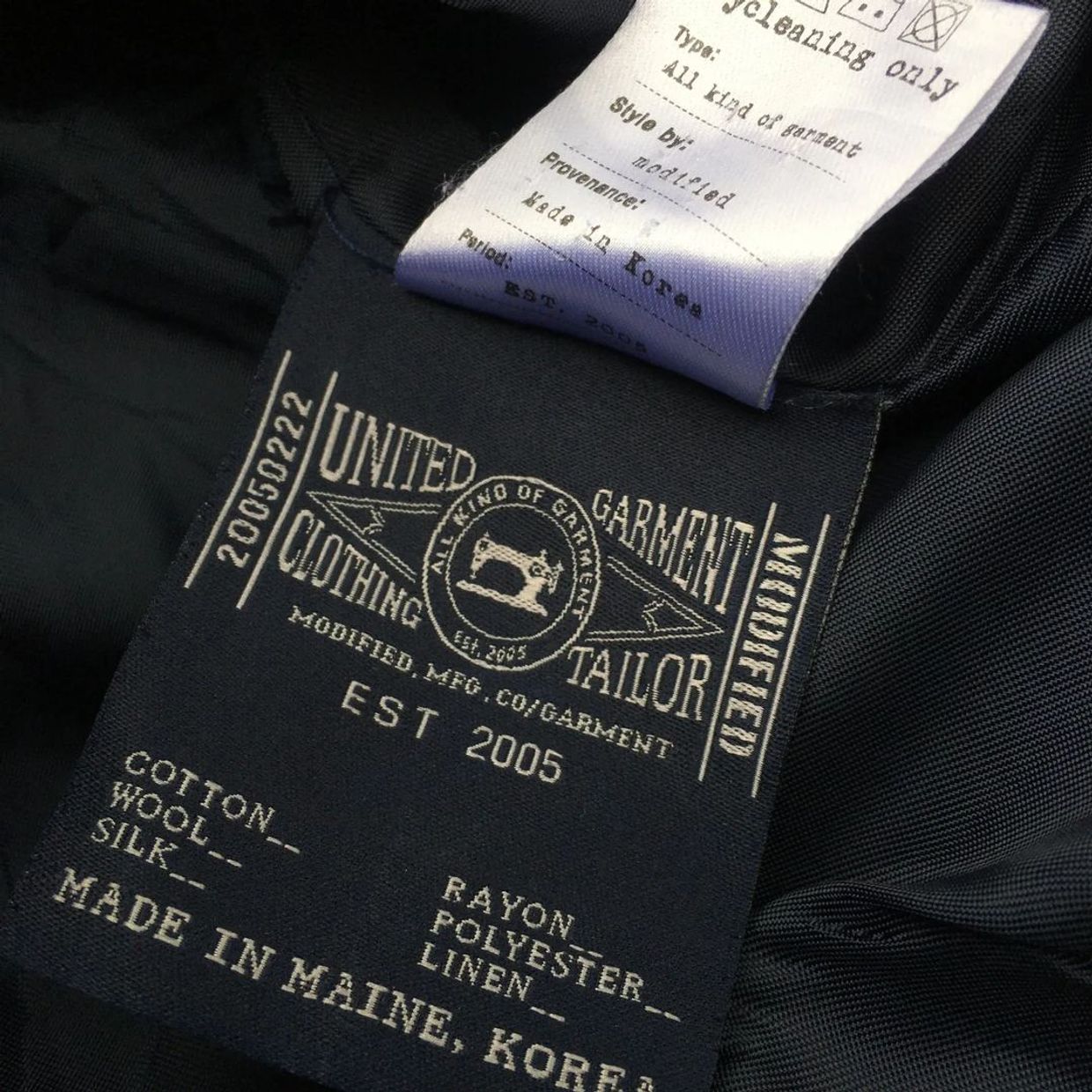 United Garment Coat Jacket Medium, foto 5
