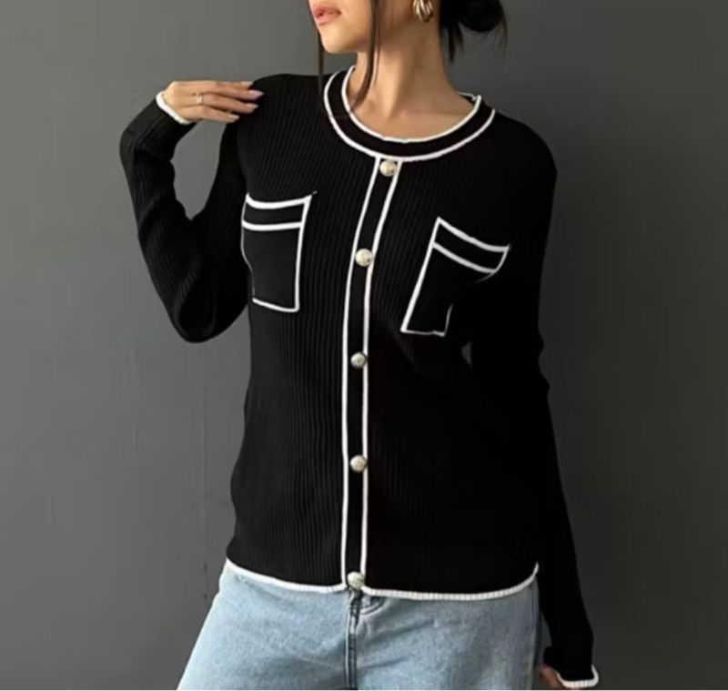 top cardigan black, foto 3
